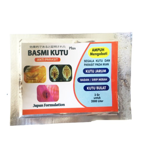 BASMI KUTU anti parasit jarum argulus ikan hias koi koki