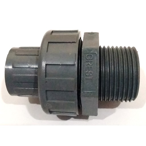 VLOK WATER MUR PVC DRAT LUAR 1 X 1/2 INCI / WATER MUR POMPA UNION SOCKET
