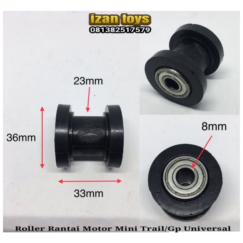 Roller rantai motor mini trail/mini gp/motor universal