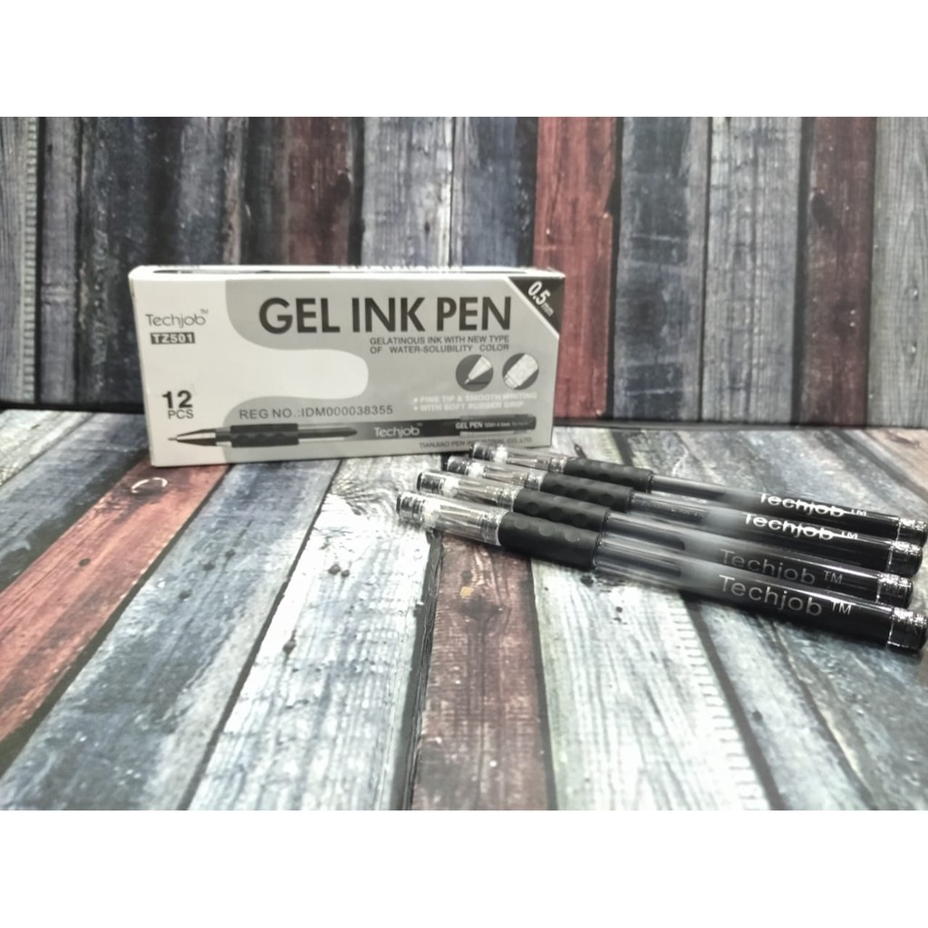 

TECHJOB GEL INK PEN TZ501 HITAM