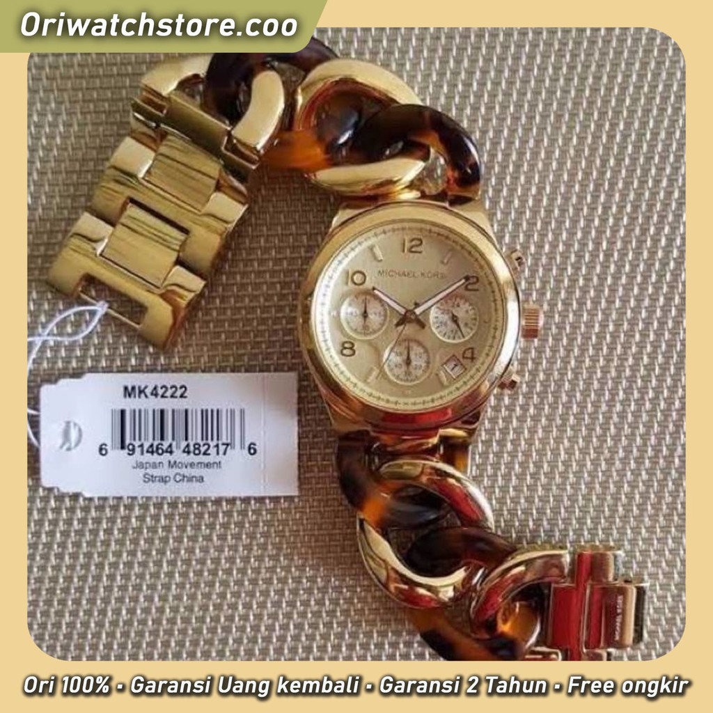 TERLARIS MICHAEL KORS ORIGINAL GARANSI JAM TANGAN WANITA TYPE MK 4222