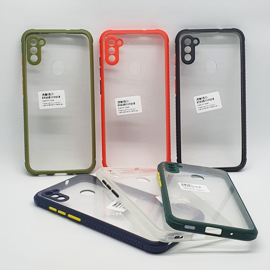 SAMSUNG A22 4G A22 5G M12 A12 A21S A11 M11 M31 CASE HARD UME MIQILIN, CLEAR TRANSPARAN CASING PROTECT CAMERA HARDCASE COVER PELINDUNG KAMERA