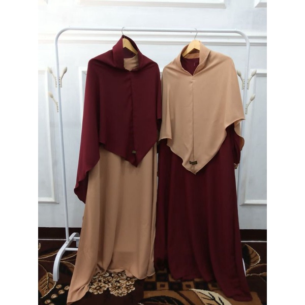 [BRAND HUSNA HIJAB] GAMIS SET / GAMIS ARUNA SET SERIES / GAMIS SET KHIMAR SYARI