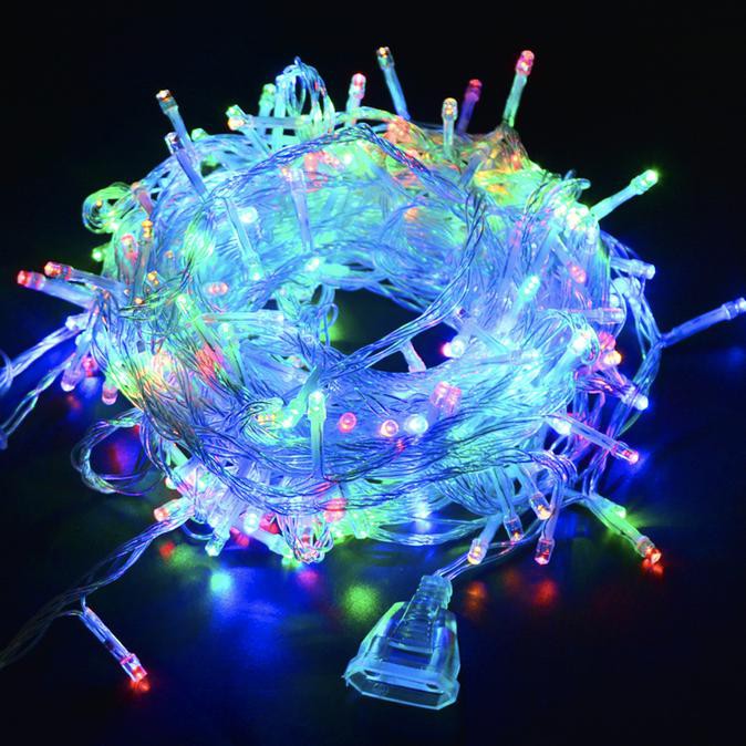 RGB Lampu natal led dekorasi lampu tumblr dgn colokan sambungan