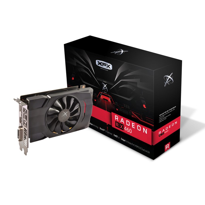 ORIGINAL -  XFX Radeon RX 460 2GB DDR5 - Single Fan - RX-460P2SFG5