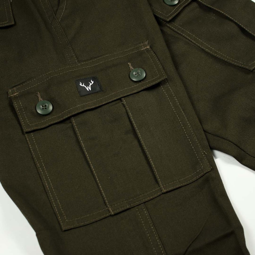 Whoopculture &quot;Goral&quot; Green Army Long Pants Cargo