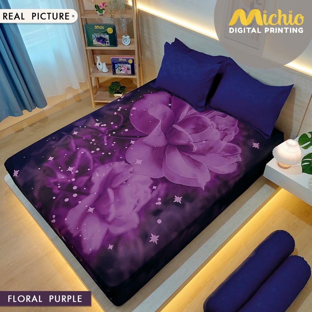 SPREI TINGGI 30 MOTIF PANEL EXCLUSIVE MICHIO  Kualitas No 1 Shopee Ukuran 120x200x30 Motif Lengkap