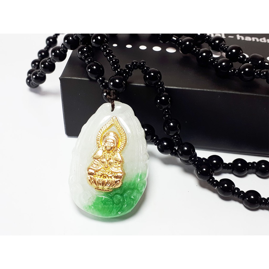 VeE Kalung Liontin Pria Wanita Batu Giok Putih Hijau Model VeE Kalung Liontin Pria Wanita Batu Giok Putih Hijau Model