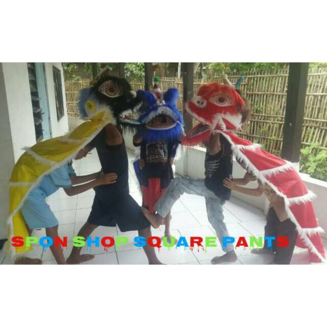 Barongsai besar + Barongsai kecil (Tanpa Led)