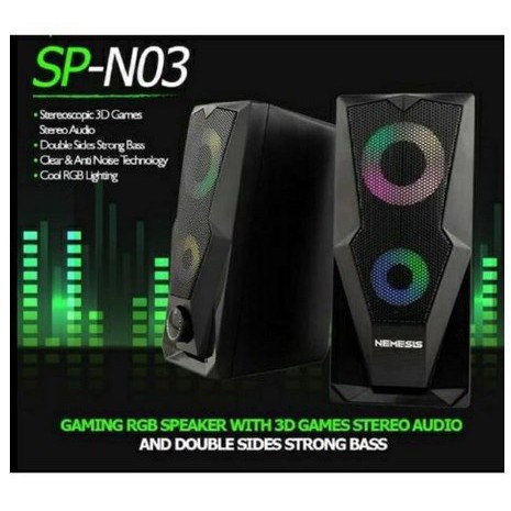 Speaker USB NYK SP N 05  /  N05 /  SP-N05 RGB Soundbar SP-N03 - RGB NYK SP N03 &amp; NYK SPN 03