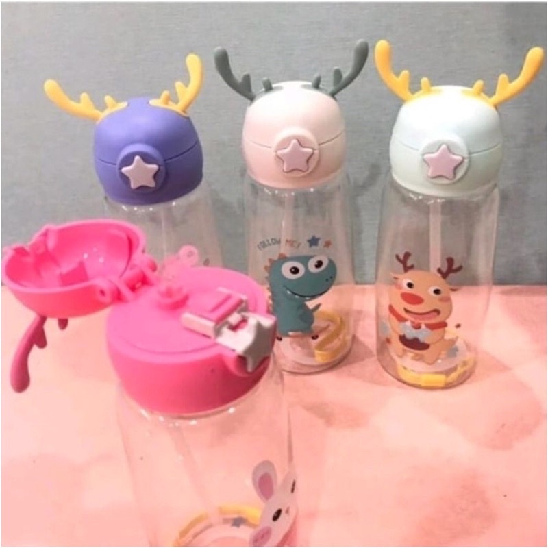 BOTOL MINUM ANAK RUSA TANDUK 700ML Tanduk Rusa NEW Cute Imoet / Botol BPA Free TEMPAT MINUM ANAK MURAH UNIK-4