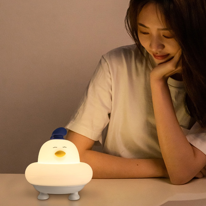 Zzz Lampu Malam Bentuk Anak Ayam Bahan Silikon Untuk Kamar Bayi