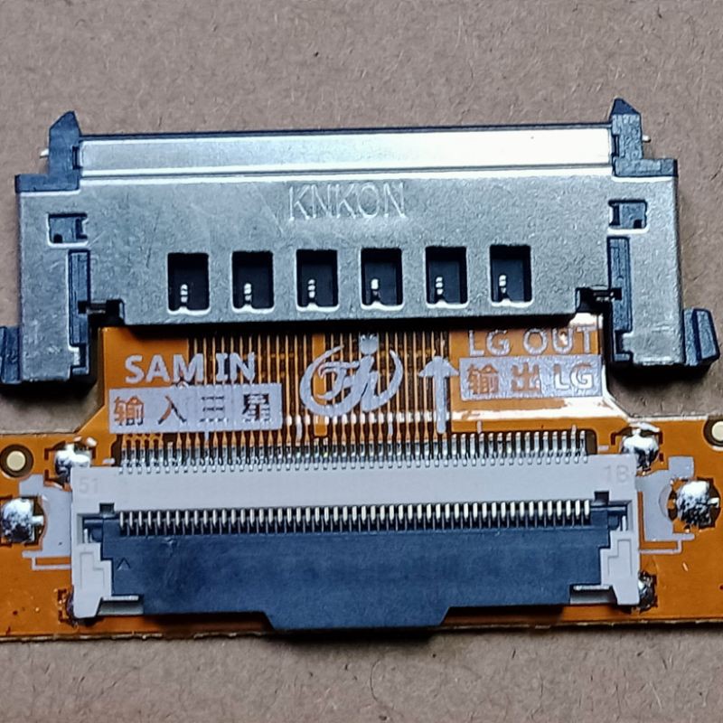 converter lvds fhd dari mainboard samsung ke panel LG