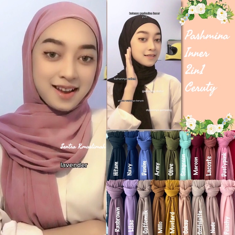 PASHMINA INNER 2in1 ceruty