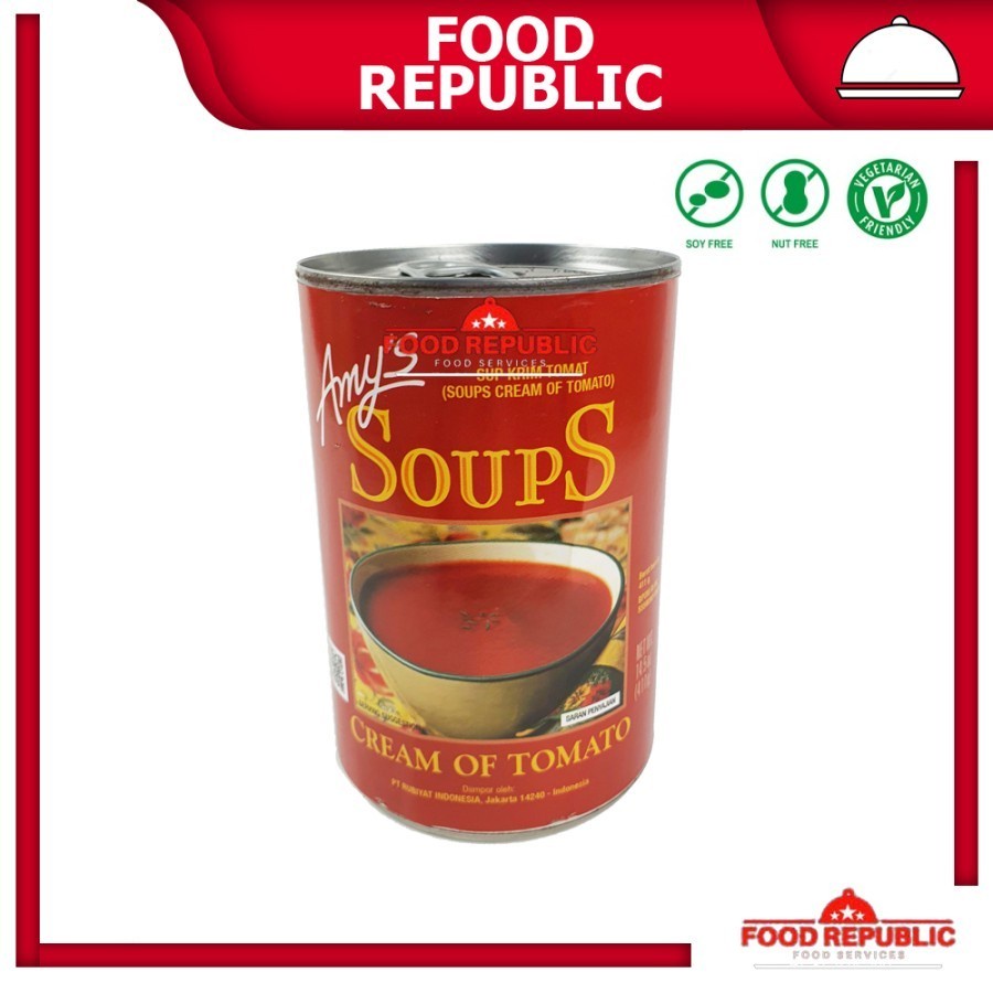 

AMY'S KITCHEN ORGANIC SOUP 400 GR CREAM TOMATO HALAL VEGAN ENAK SEHAT