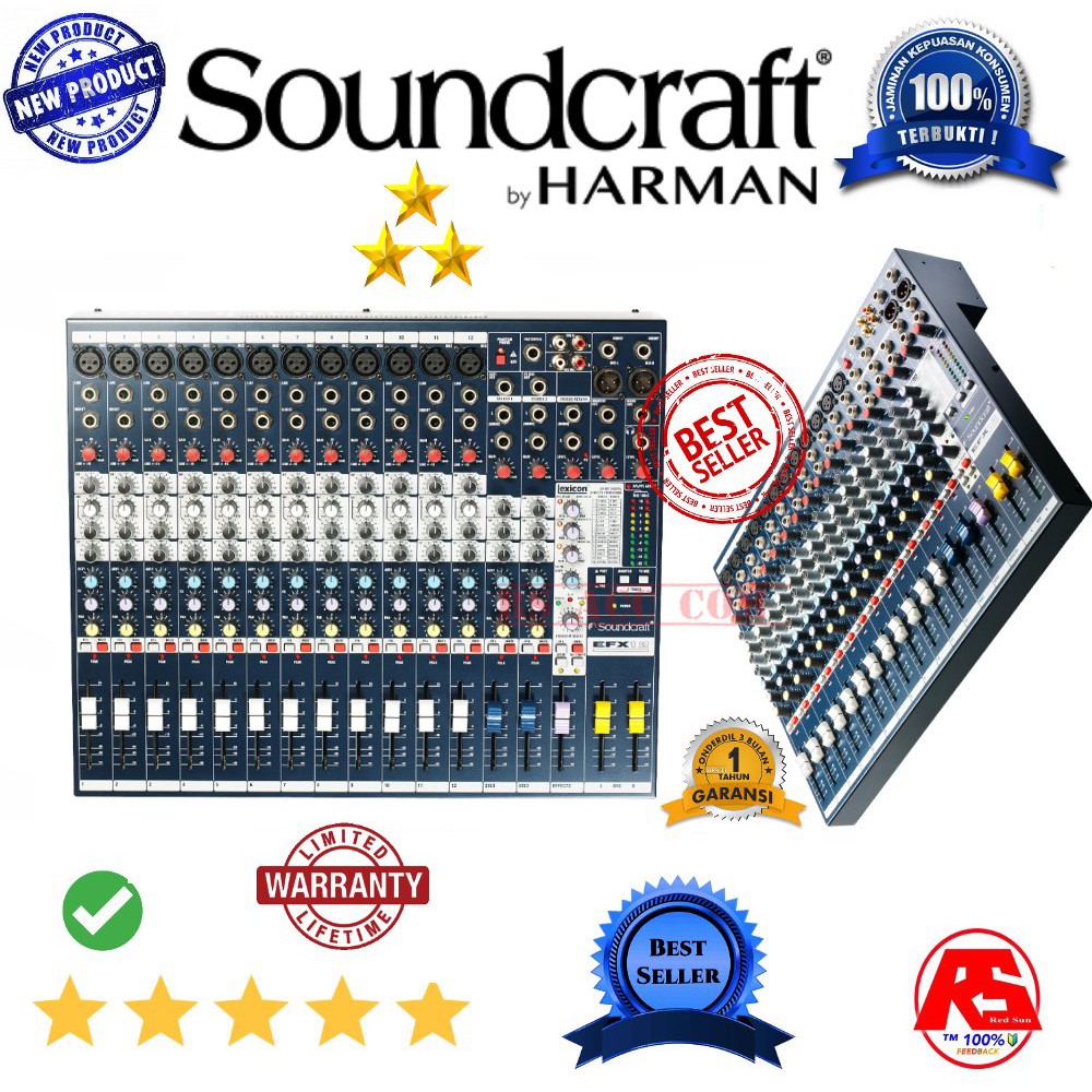 Murah  Soundcraft Efx 12 Audio Mixer 12 Channel