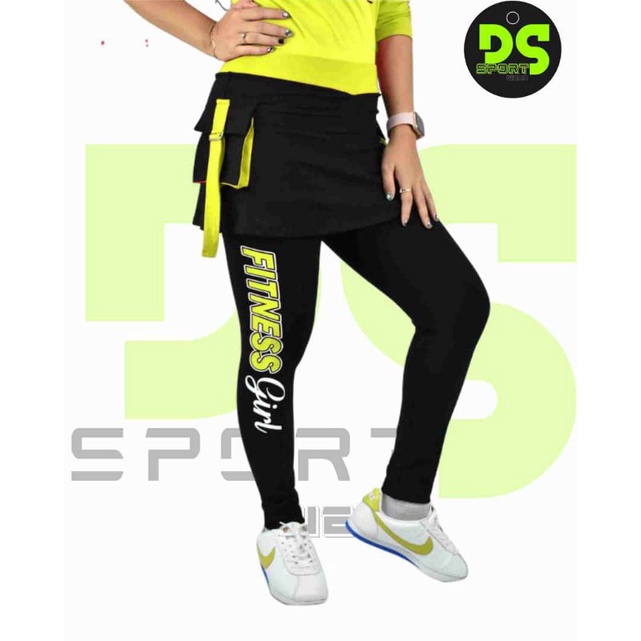 Leging senam / leging rok saku pinggir