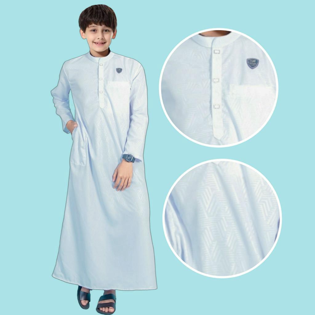 AL-FADIL/gamis anak KATUN EMBOS laki laki usia 1-14 tahun/kurta arabic anak/koko anak/jubah anak premium /baju muslim era baru