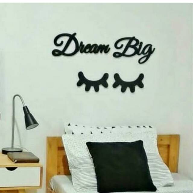 30 cm Alis Kayu Eyelash Hiasan  Dindin Kamar  Tidur Wall 