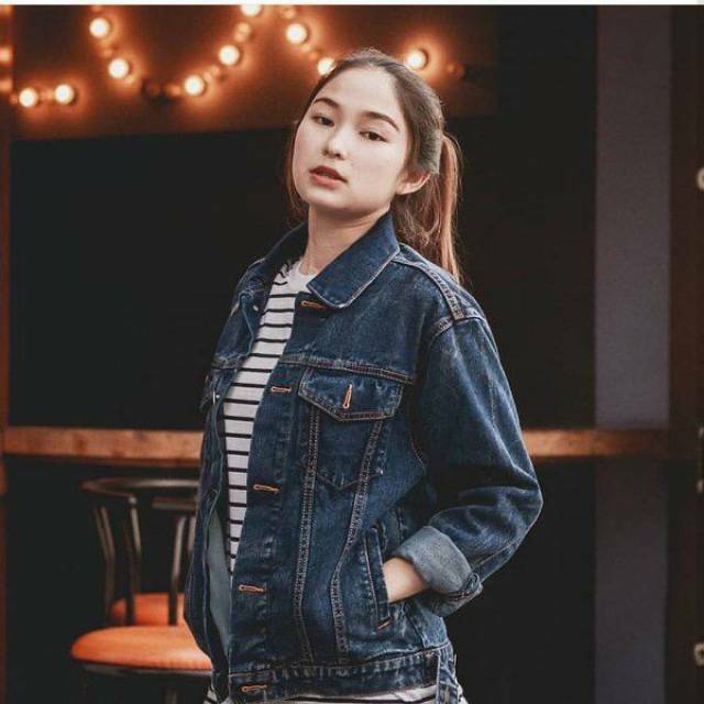 Jaket Jeans Boy Friend / Jaket Jeans Oversize Wanita BEST SELLER