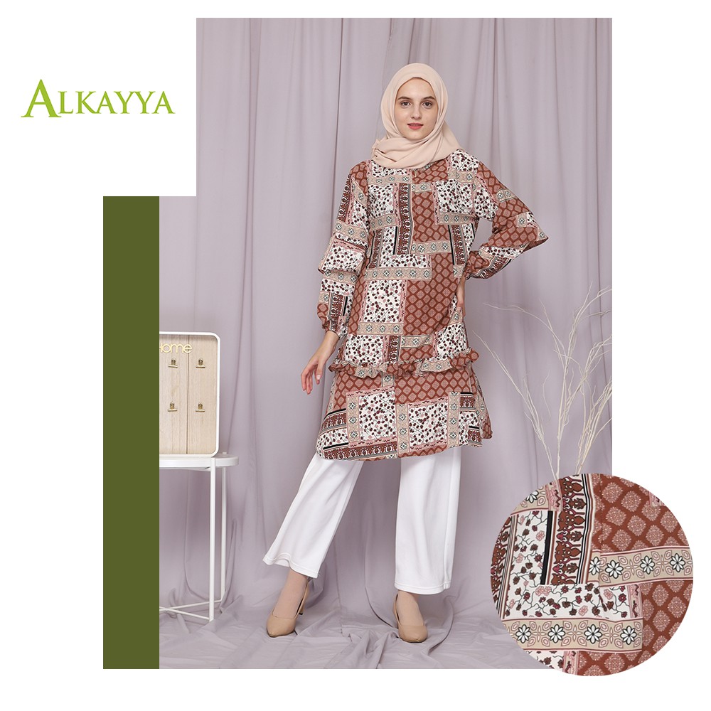 Grosir Baju  Busana  Muslim  Murah  Feride Tunic by Alkayya 