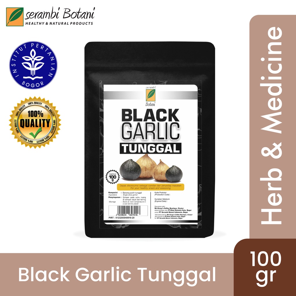 

Black Garlic Tunggal 100 gr