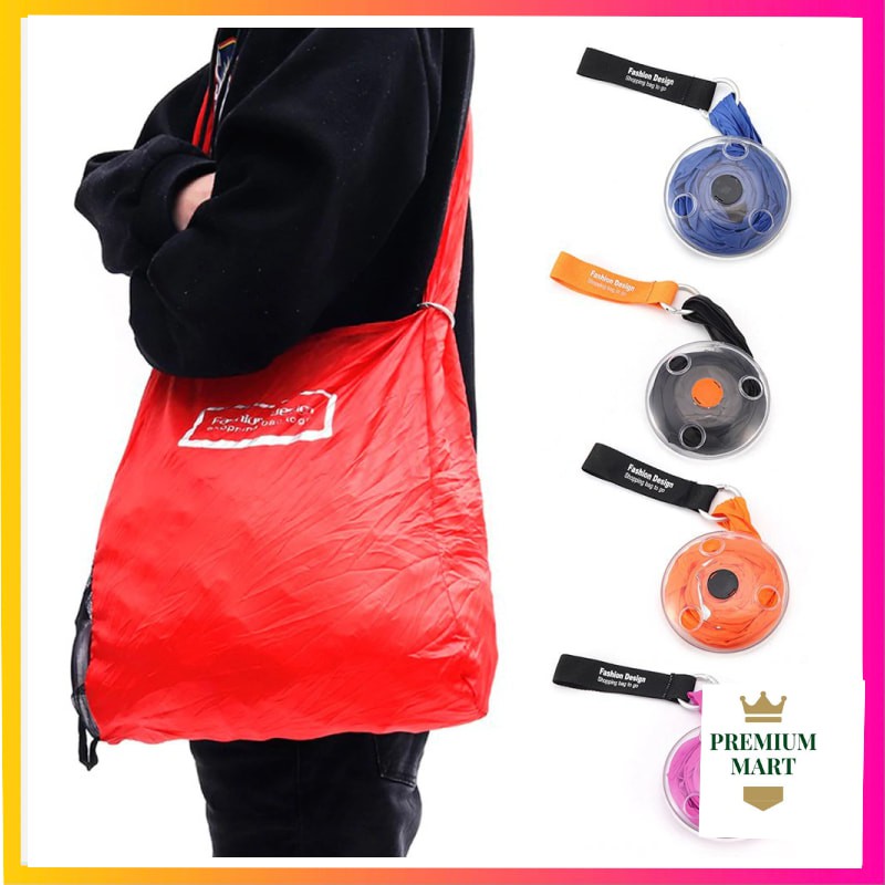 Tas Belanja Lipat Go Green Shopping Bag Roll Up Folding Bag [premiummart]