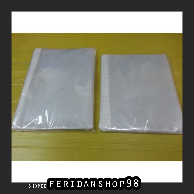 

FS420 RAK KERTAS PP POCKET NON ATK MERK CLEAR FOLIO 0 06 MM PAK ISI 100 SHEET BY FERIDANSHOP98