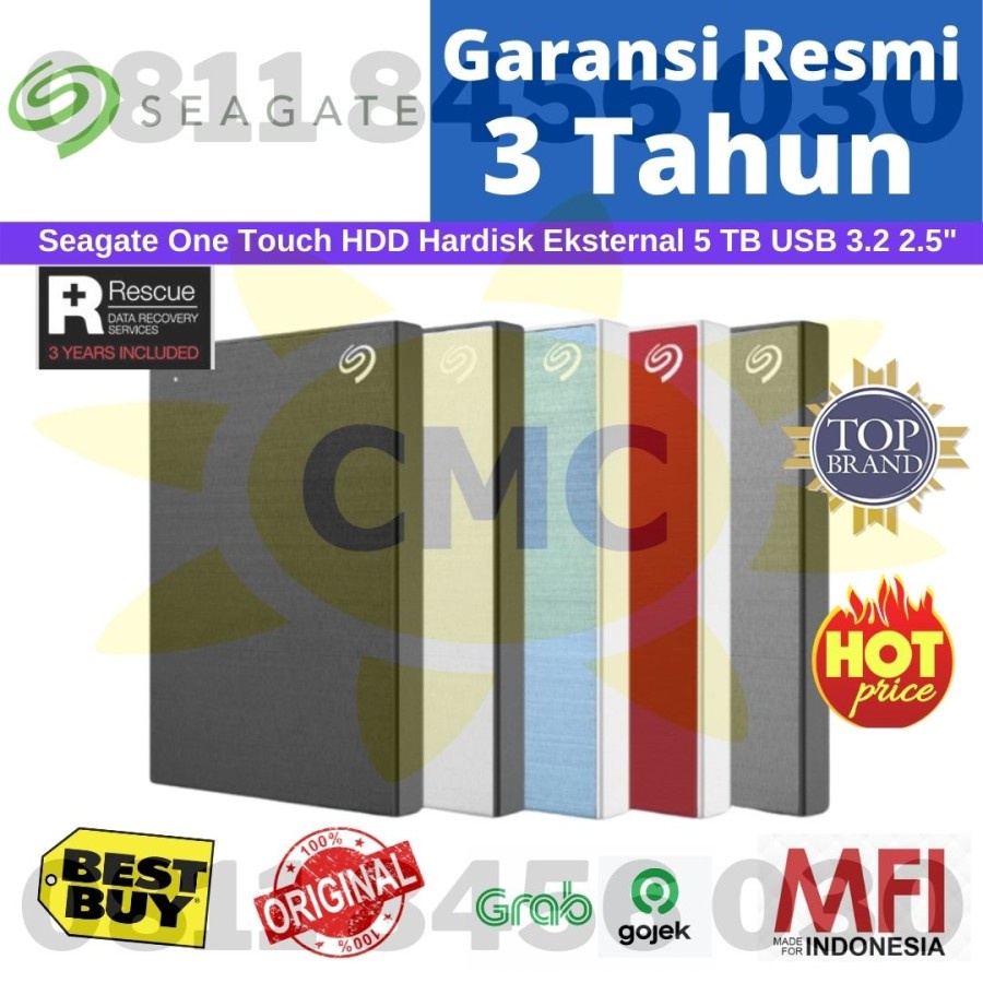 Seagate One Touch HDD Hardisk Eksternal 5 TB 5TB USB 3.2