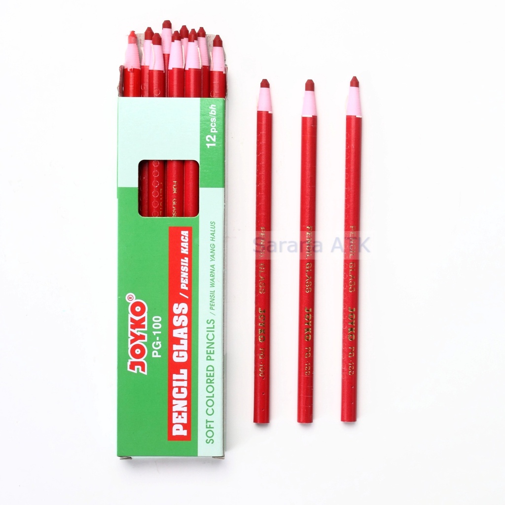 

JOYKO Pensil Kaca PG-100 Warna Merah - [ 1 PCS ]