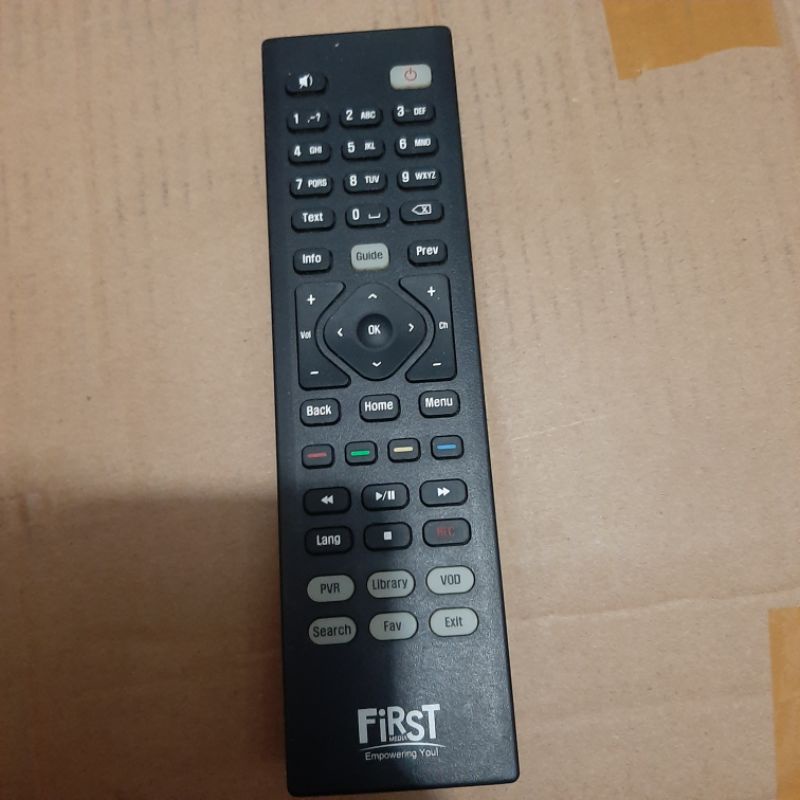 REMOTE REMOT TV KABEL FIRST MEDIA ORIGINAL ASLI HITAM