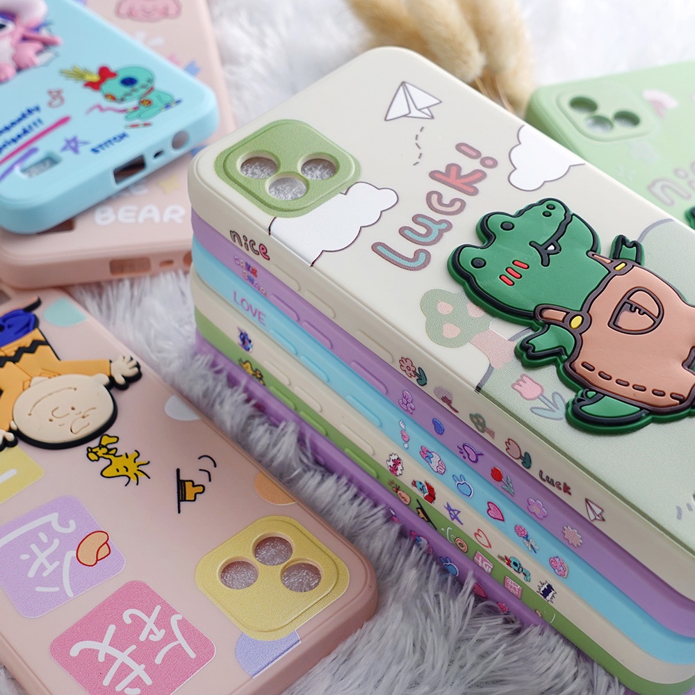 SOFTCASE 3D SAMSUNG A02 A22 A32 A52  A72 IPHONE 6S PLUS 7 PLUS X XR OPPO A15 A9 2020 RENO 6 5G REALME C20 VIVO Y20 XIAOMI NOTE 10 9 9 PRO CASING KARAKTER CASE 3D DISNEY