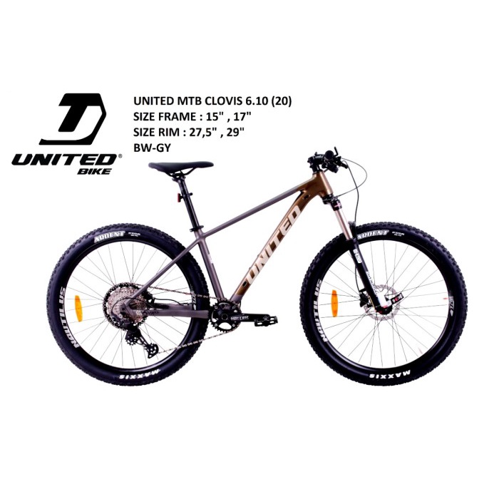 Sepeda Gunung MTB 27.5 United Clovis 6.10 Terbaru