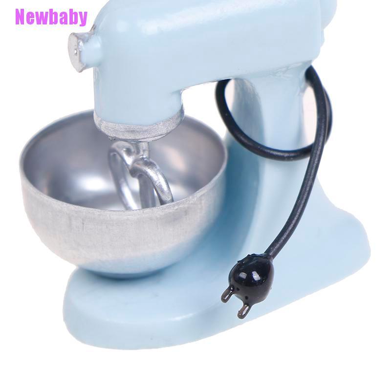 (Newbaby) Mainan Miniatur Mixer Modern Skala 1: 12 Untuk Aksesoris Dapur Rumah Boneka