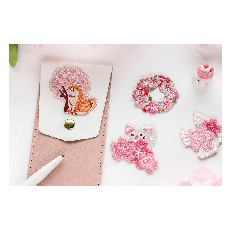 

Patch Bordir motif Sakura / Sakura Series Embroidery Patch Sticker