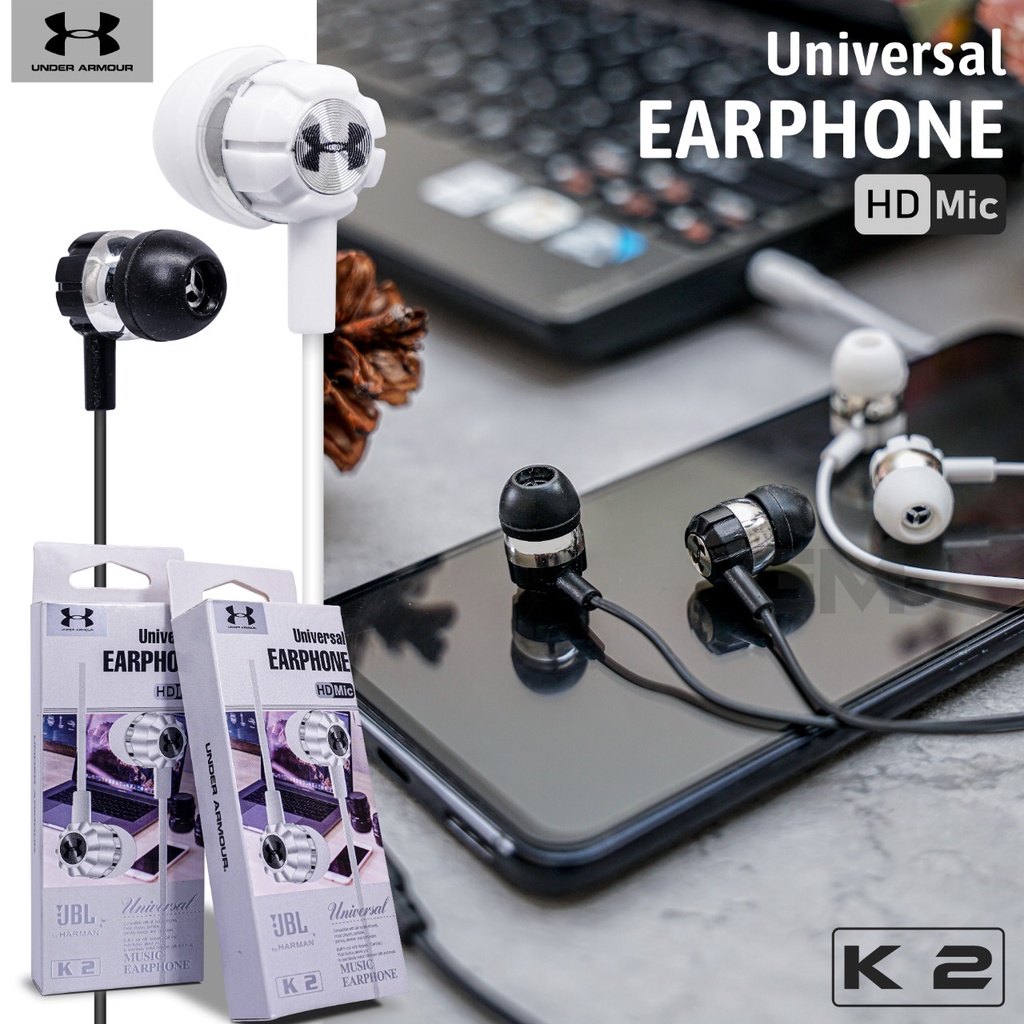Handsfree Headset JBL K2 Superbass Stereo Universal Earphone Mic