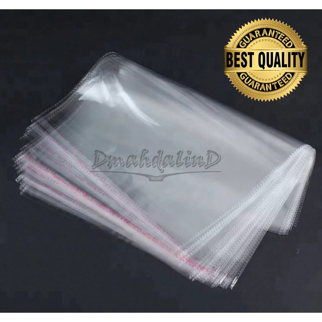 

TERMURAH Plastik OPP 30x37 Tebal Double Seal Plastic Kaca Lem Kemasan Packing Online Shop 30 x 37 cm