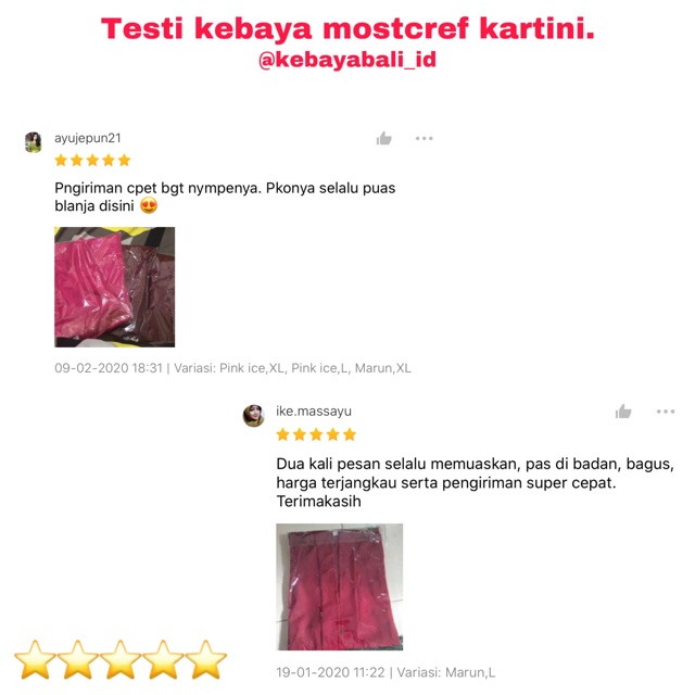 Kebaya bali mostcref kartini encim lengan panjang atasan tradisional warna seri 2