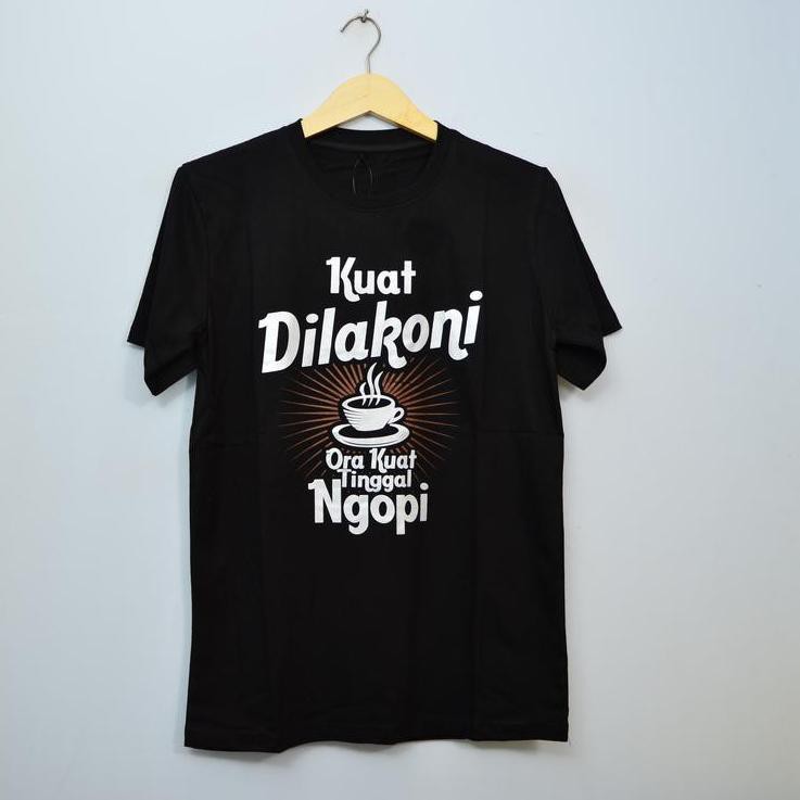 Sale Kaos Baju KOPI KUAT Pakaian Pria (•ิ_•ิ)