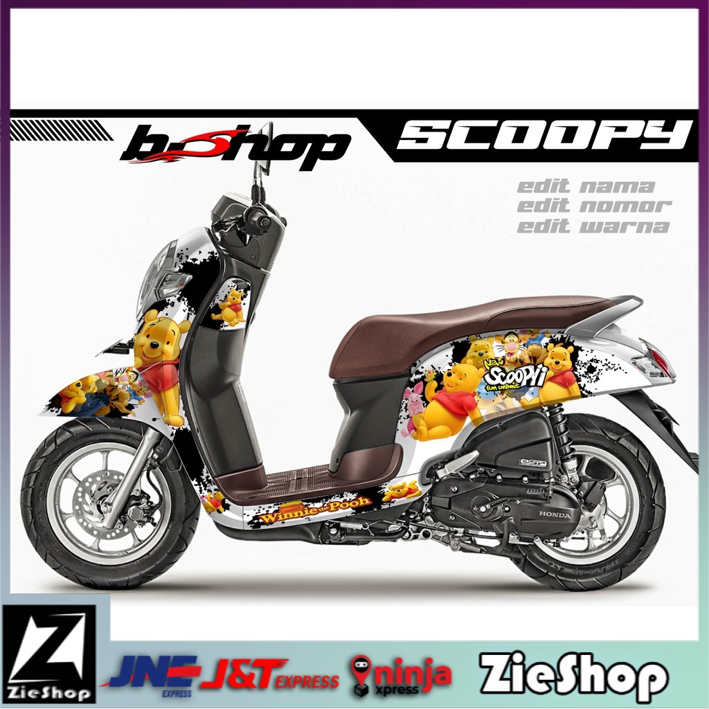 Stiker scoopy fi full body Striping motor scoopy variasi Decal scoopy fi full variasi