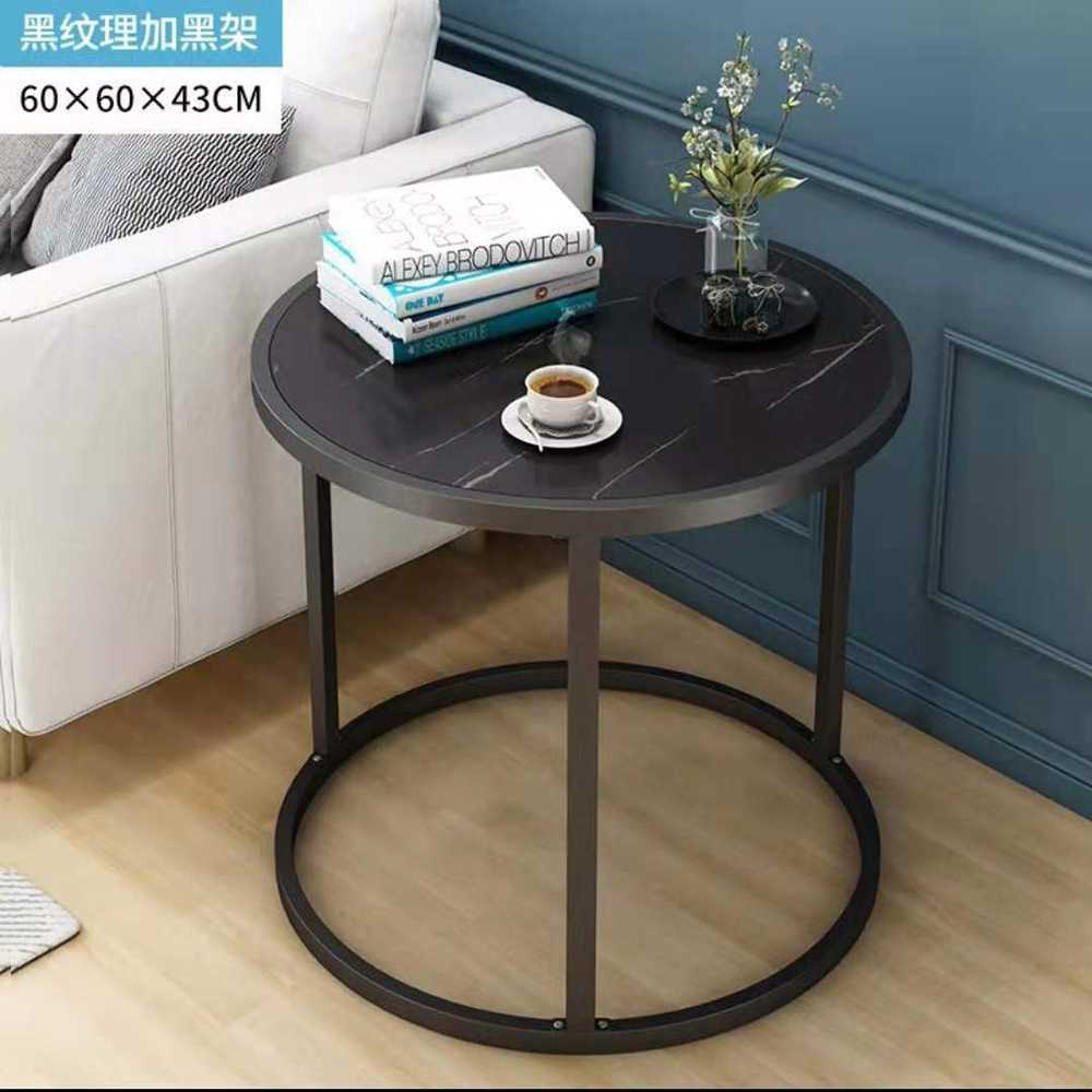 MEJA SOFA SIDE TABLE MARBEL EUROPEAN STYLE ROUND NW