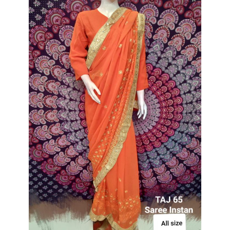 sare instan muslim Sarii  sarii india instan saree instan sarii  / baju india / bakal baju india