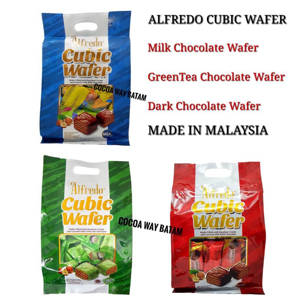 

Coklat Alfredo Cubic Wafer 270gr / Cokelat Alfredo Cubic