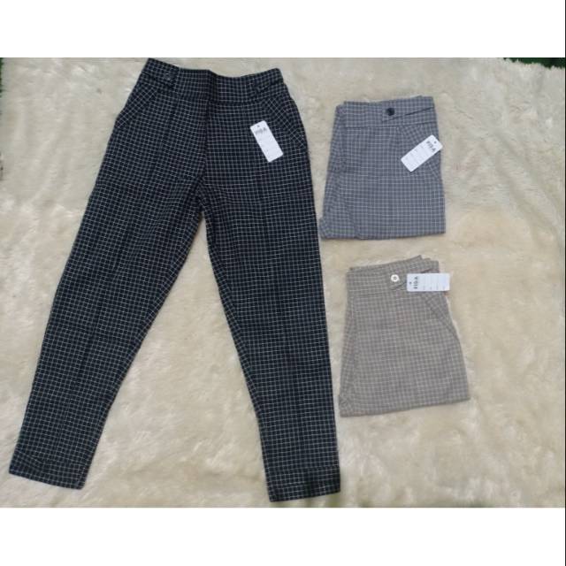  CELANA  BAGGY  PANTS KOTAK ANAK  TANGGUNG SIZE 9 12 THN 