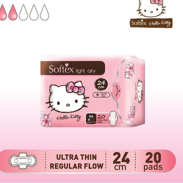 Softex Light Airy Hello Kitty 24cm Isi 20 pads