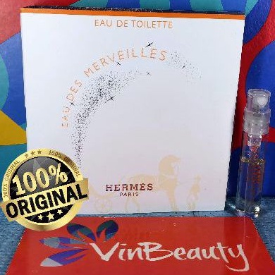 Vial Parfum OriginaL Eau Des Merveilles EDT 2 ml