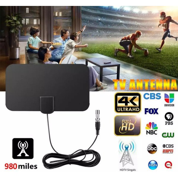 sky 4k ultra hd tv digital antena dalam luar indoor outdoor HDTV sinyal kuat bersih jernih - DVD