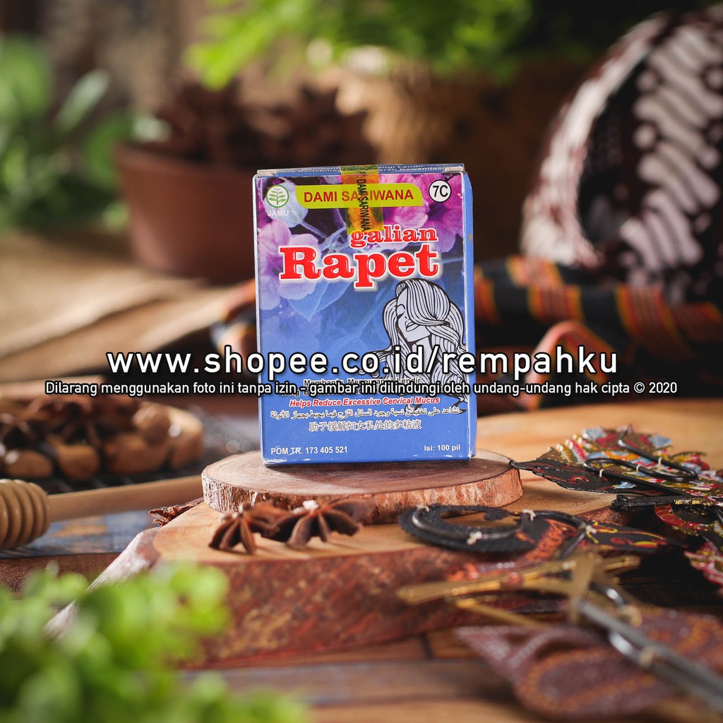 

Rempahku - Dami Sariwana - Jamu Galian Rapet 7C 100 Pil Herbal Wanita