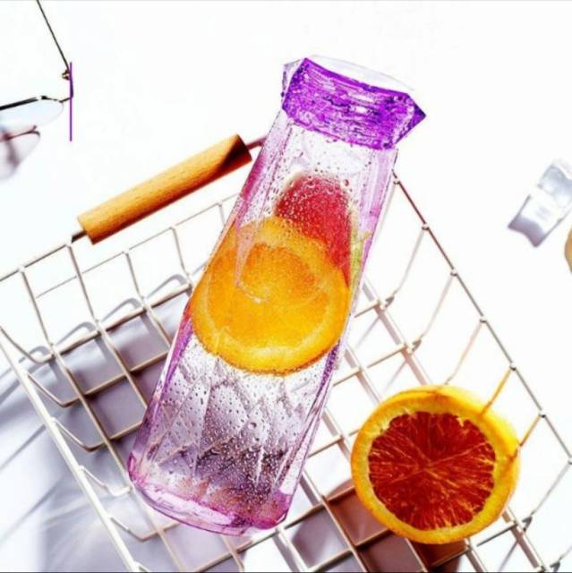 [ PROMO MURAH BANGET ]Botol Minum Kaca Unik Kekinian Bentuk Kristal Diamond-4