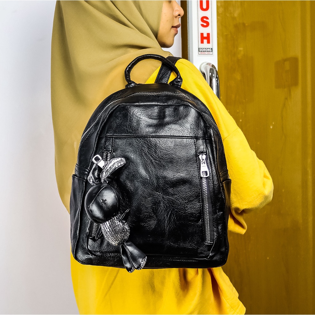 Tas Ransel Wanita Bahan PU Leather Berkualitas Import Harga Grosir - ercassia